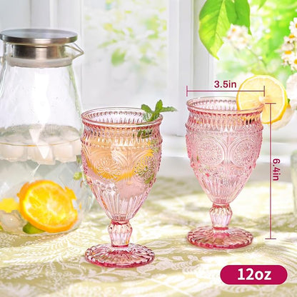 Darlion Goblets, Goblet Glasses, Vintage Wine Glasses 12oz | Food-Grade Glass - Image 5