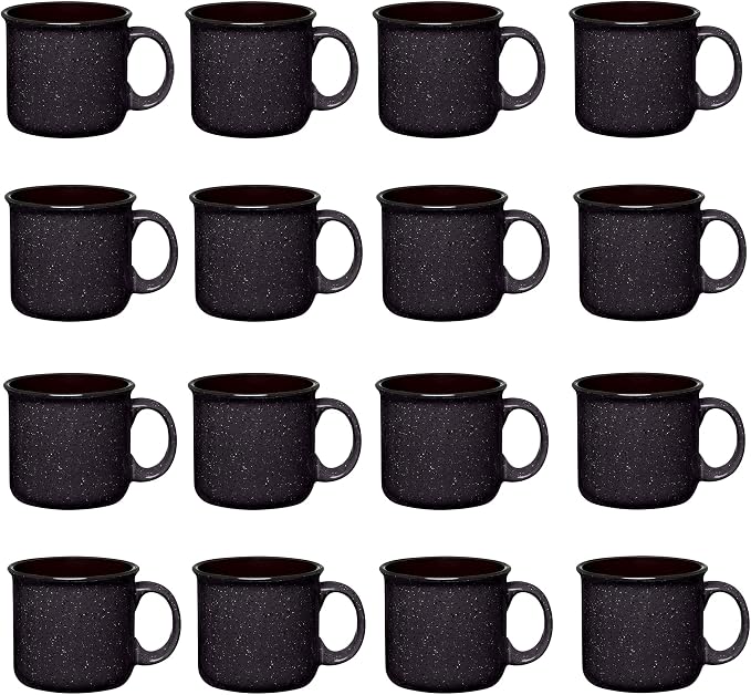 Set of 16 Ceramic Campfire Mugs – 15 Oz, Camping – Customizable by GiftsbyDesign