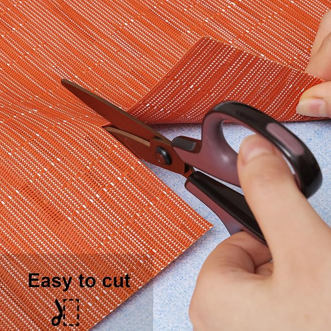 Myir JUN Orange Table Runner Home Decor Dining Table Runners | Vinyl Table - Image 6