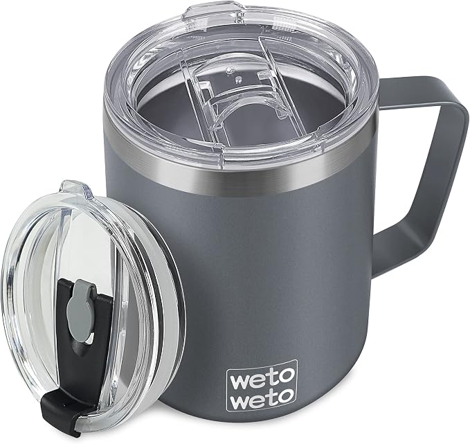 WETOWETO 14 oz Coffee Mug, Vacuum Insulated Camping Mug by Wetoweto