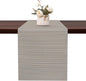Table Runner 55 Inches Long, Vinyl Woven Heatproof Table Runners | Washable by Banchif