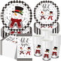 Funnymoom 250 Pcs Winter Snowman Party Decorations by Funnymoom