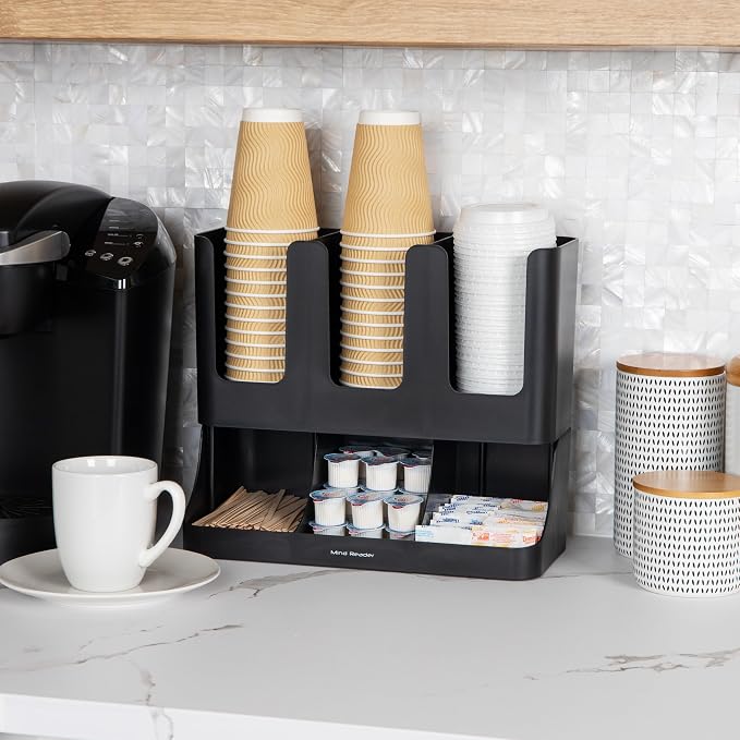 Mind Reader Condiment Station, 13 Inch Countertop Coffee Bar Organizer - Image 2