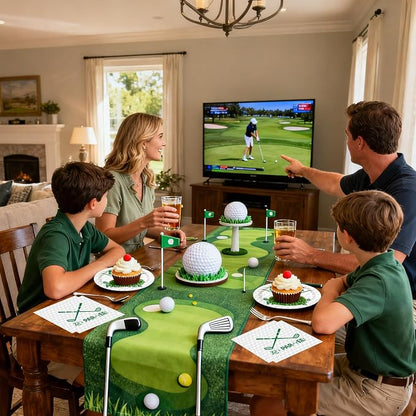 50pcs Golf Paper Plates and Napkins Party Decorations | Golf Themed Birthday - Image 7