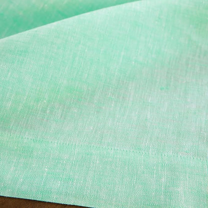 Solino Home Linen Cloth Napkins Set of 4-100% Pure Linen Chambray Aqua Dinner Napkins 20 x 20 Inch for Winter, Spring, Easter - Athena, Handcrafted and Machine Washable