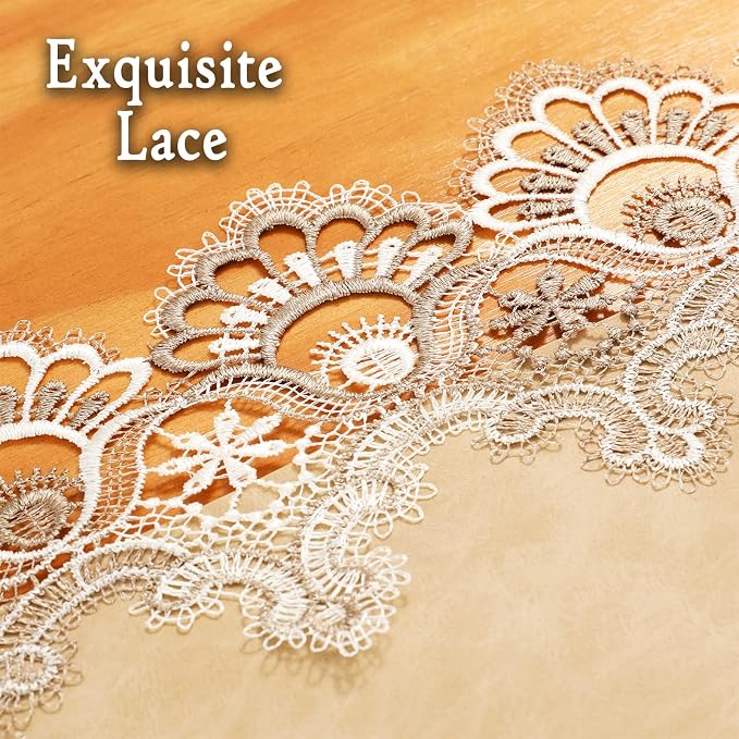 Lace Table Runner, Waterproof Oil-Proof PU Leather Table Runner - Image 4
