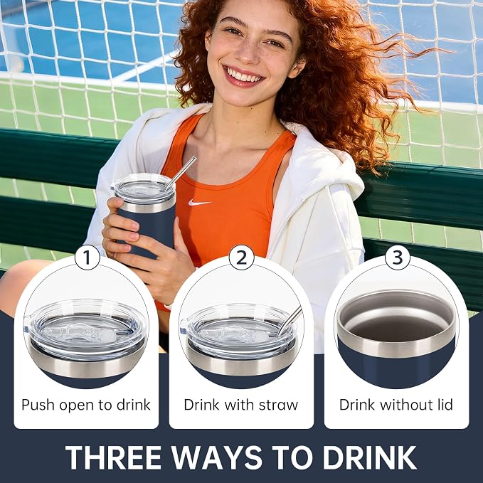 IEOVIEE 32 Pack 20oz Stainless Steel Insulated Bulk Tumblers - Image 7