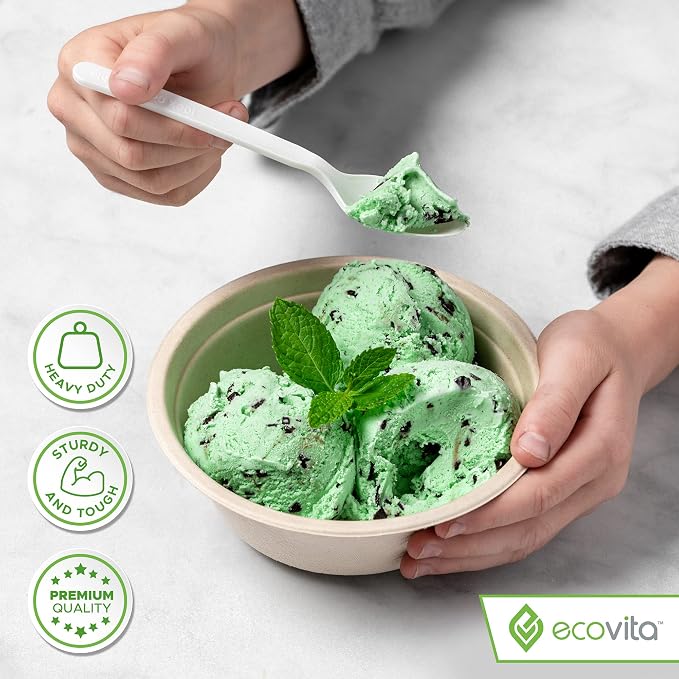 100% Compostable Paper Bowls – 150 Disposable Bowls Eco Friendly Sturdy Tree - Image 4