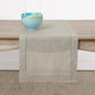 Solino Home 100% Pure Linen Table Runner Natural Hemstitch, 14 x 156 in | by SolinoHome