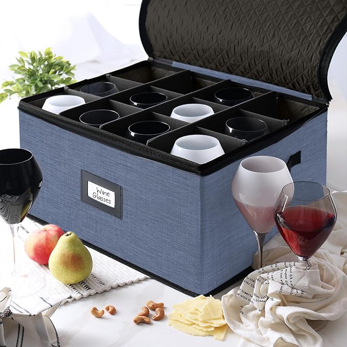 Hearth & Harbor Wine Glass Storage Box - Image 6