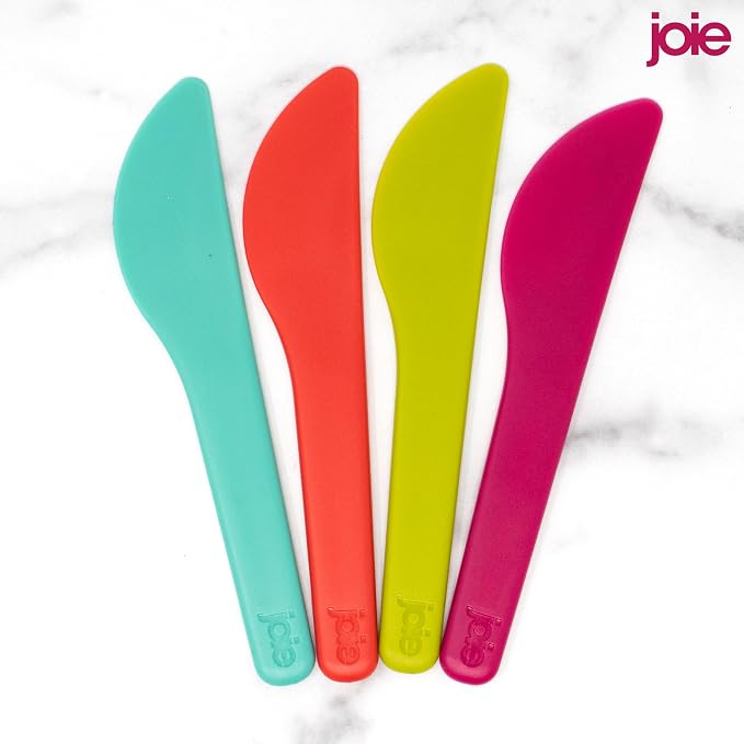 Joie Spreaders Set, Reusable Plastic Knives, 4-Count Assorted Colors | Ideal - Image 6