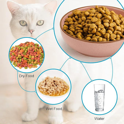 Ceramic Cat Bowls, Howise Pet Bowl Cat Dishes - Image 2
