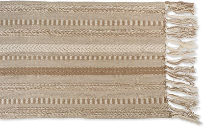 DII Farmhouse Braided Stripe Table Runner Collection - Image 2