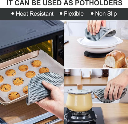 4 PCS Heat Resistant Silicone Trivet Mat - Image 2