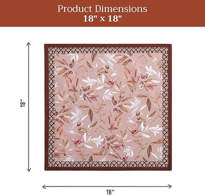 Maison d' Hermine Cloth Napkins Set of 4 100% Cotton Everyday Reusable Square Napkins Cloth Washable Dinner Party Wedding Restaurant Valentines Day Decorations Spring/Summer (Nyons, 18" x 18")