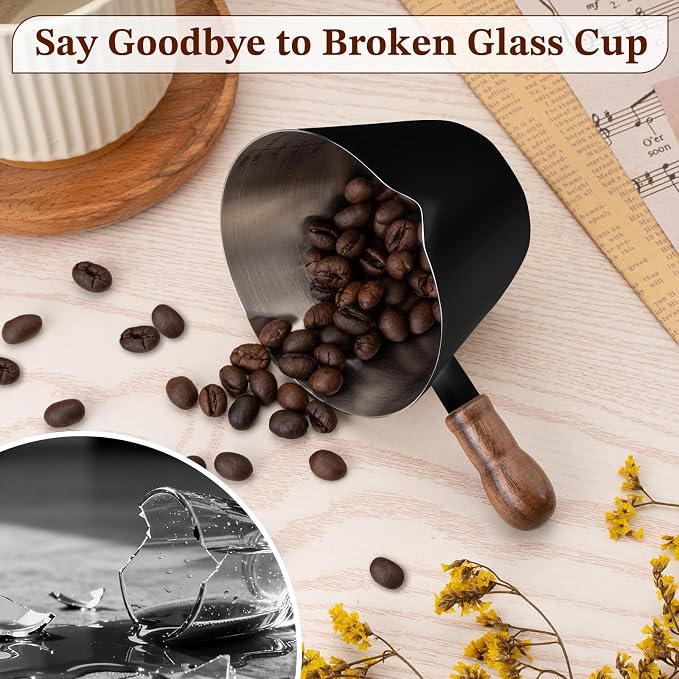 Amrules Espresso Cup, 6.8 oz/200 ml Stainless Steel Coffee Shot Measuring Cup - Image 5