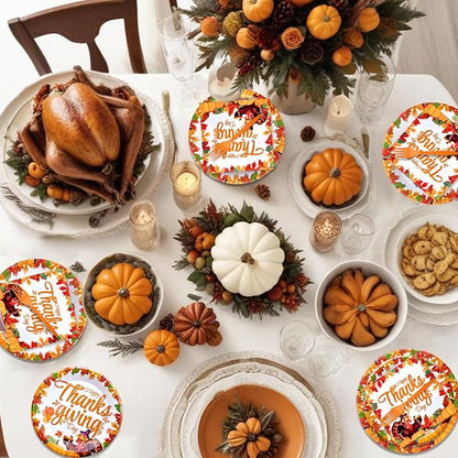 96 Pieces Happy Thanksgiving Tableware Set Party Supplies - Image 5