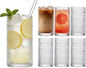 Large Hobnail Drinking Glasses Set of 6, 16oz | Highball Glasses Embossed Water by Unknown