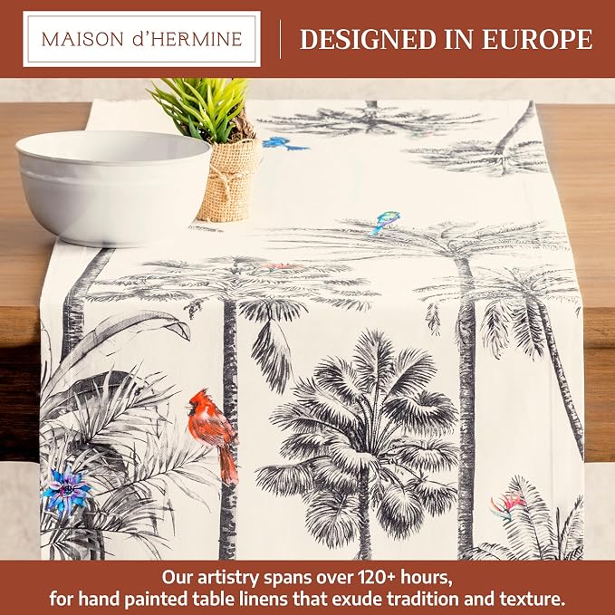 Maison d' Hermine Table Runner 100% Cotton 14.50" x 48" | Table Runners 48 - Image 2
