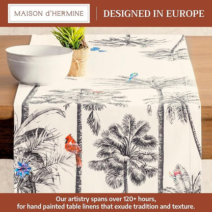 Maison d' Hermine Table Runner 100% Cotton 14.50" x 48" | Table Runners 48 - Image 2