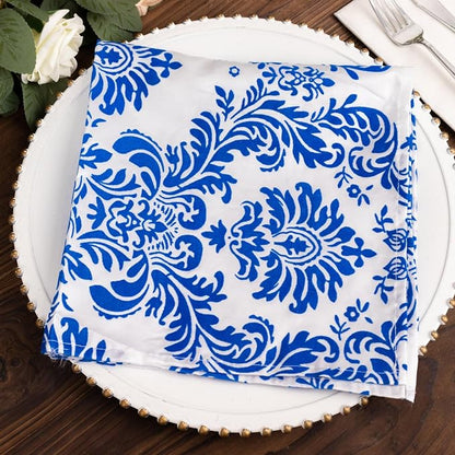 Efavormart 5 Pack Damask Flocking Taffeta Napkins - Image 5