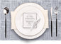 Placemats Set of 8 Plastic Vinyl Place Mats for Dinner Table, No-Slip Wipeable Table Mats Daily Use Patio Kitchen Decoration (18"x12", Grey)