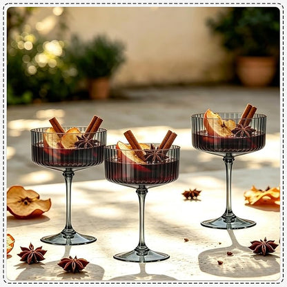 24PCS Plastic Martini Glasses, Unbreakable Reusable Champagne Coupe, Removable - Image 5