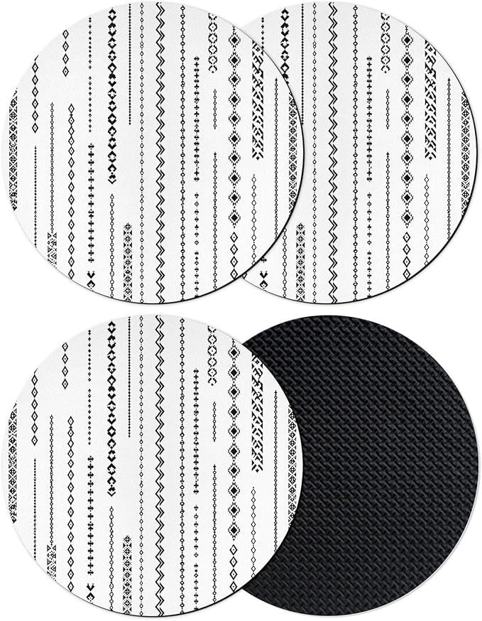 Modern Abstract Coasters Set of 4, Absorbent Coasters by Unknown