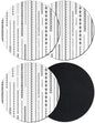 Modern Abstract Coasters Set of 4, Absorbent Coasters by Unknown