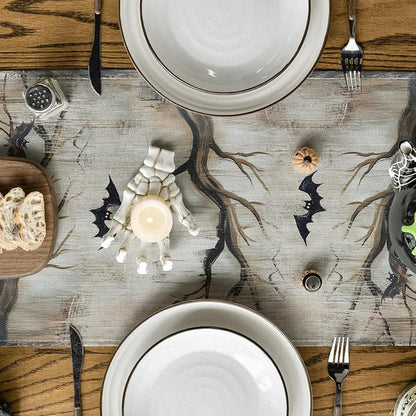 Artoid Mode 210 GSM Halloween Table Runner 13x120 Inch Home Party Decor | - Image 3