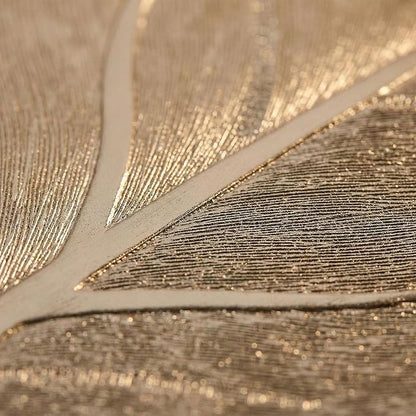 Gold Leaf Table Runner 36 Inch Small Dresser Vinyl Runner Fall Decor | Heat - Image 6