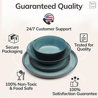 16 Piece Stoneware Dinnerware Set - Image 7