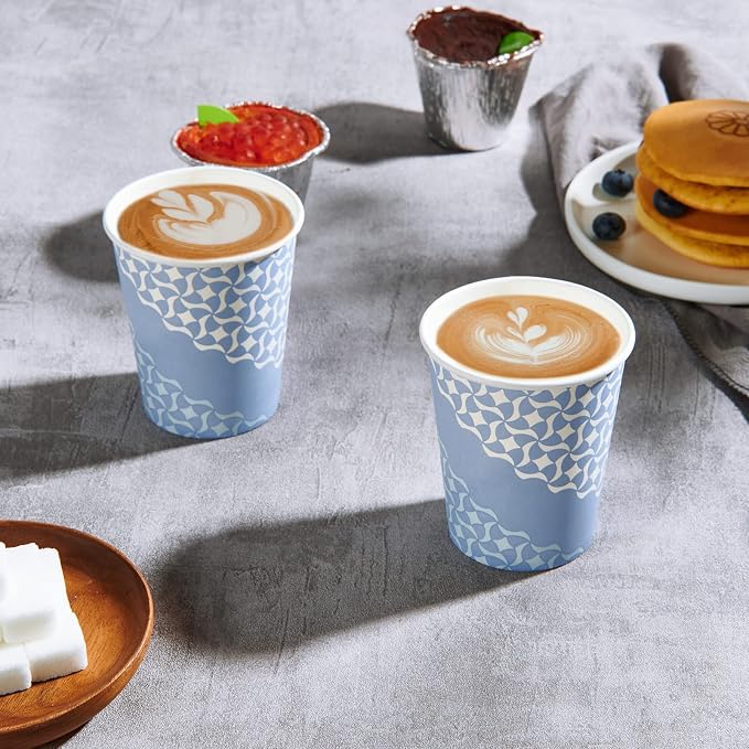 MUCHII 8 oz Paper Cups, Hot Coffee, Office Home Use, Disposable Cup - Image 5