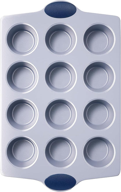 BRONYPRO 12-Cup Non Toxic Nonstick Ceramic Muffin Pan & Cupcake Tin, PFOA & by Bronypro