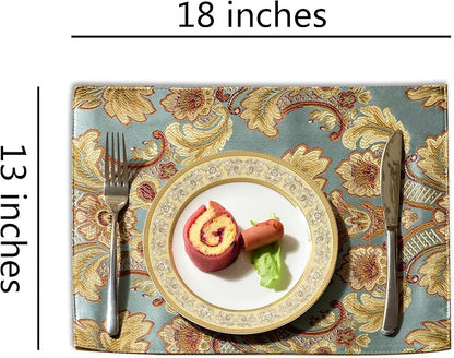 Extra Luxury Dinner Placemats Set of 6, - Image 2