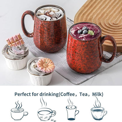 Hasense Large Coffee Mugs Set of 2, Ceramic 20 oz Coffee Cups - Image 7