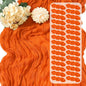 30 Pack Orange Cheesecloth Table Runner 17 x 108 inch Cheese Cloth Table by Yorcari