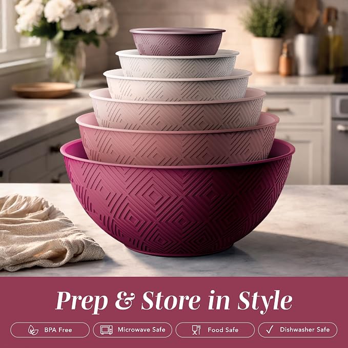 COOK WITH COLOR Mixing Bowls with Lids - Image 3