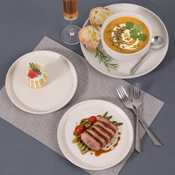 Ceramic Plates and Bowls Sets, Modern Design Dinner Plates, Stoneware Dishware - Image 5