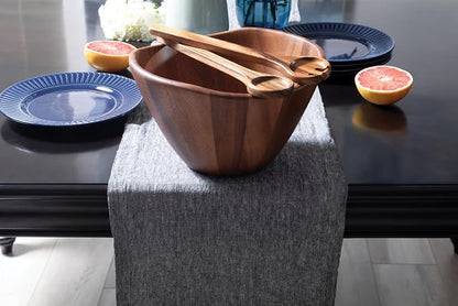 Lipper International Acacia Large Wave Bowl - Image 7