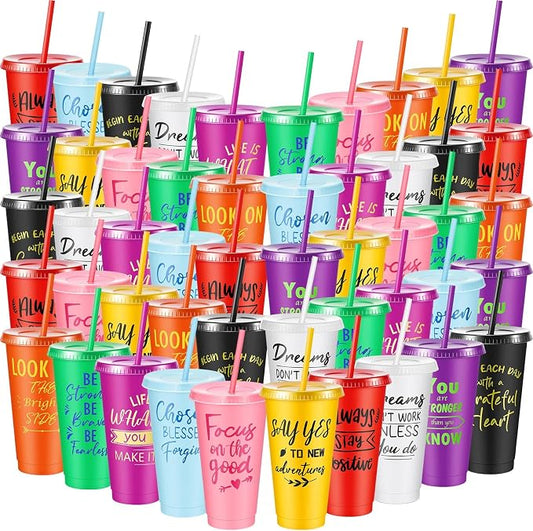 Uiifan 50 Pcs Inspirational Cups Bulk by Uiifan