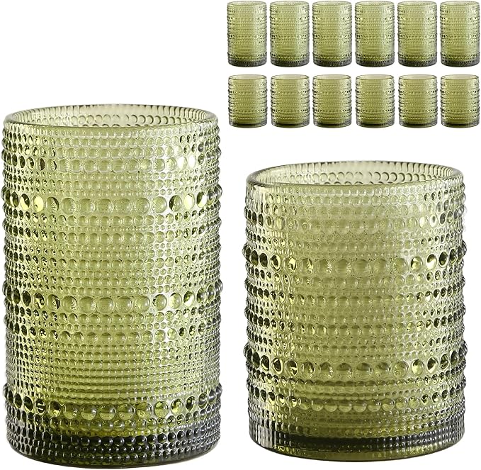 ZMOWIPDL Drinking Glasses Set of 12, by ZMOWIPDL