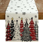Christmas Table Runner 13x72 Inch, Xmas Tees Snowflakes Holiday Decorative by GEEORY