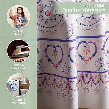 Maison d' Hermine Table Cloth Round Table 100% Cotton 69 Round Inches Tablecloth Reusable Decorative for Dining Room Farmhouse Home Valentines Day Decorations Spring Summer - Mandala