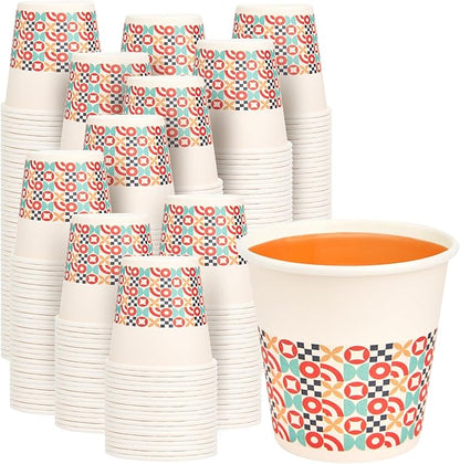 600 Pack 3 oz Bathroom Cups, Disposable Paper Cups with Rolled Rim, Small Paper Mouthwash Cup for Guest Bathrooms, Vanity & Office Use, Puzzle