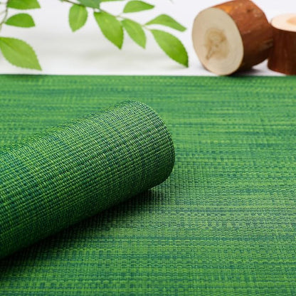Myir JUN Dark Green Table Runner Home Decor Dining Table Runners | Vinyl Table - Image 2