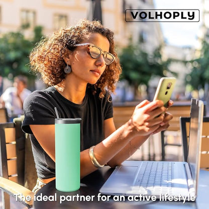 Volhoply 12 Pack Skinny Tumblers - Image 7