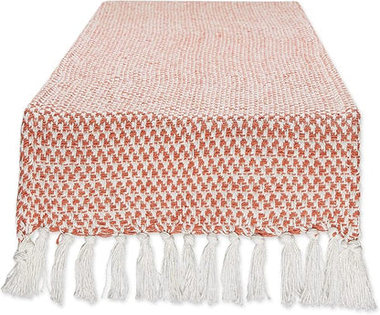 DII Woven Basics Collection 100% Cotton Knit Table Runner by DII