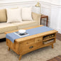 Solino Home 100% Pure Linen Table Runner Chambray Blue, Athena 14 x 48 in | by SolinoHome