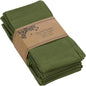 ACCENTHOME Accent Home 100% Cotton Napkins, Delicate Cloth Napkins for Dinners, Parties and Weddings，18 x 18 Inch Set of 12 - Olive Green
